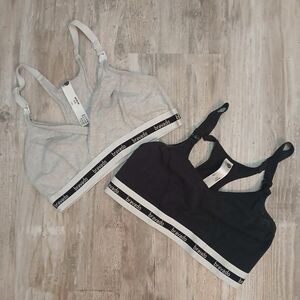 Bravado Nursing Bras Lot of 2 Size Medium Black & Grey Like New